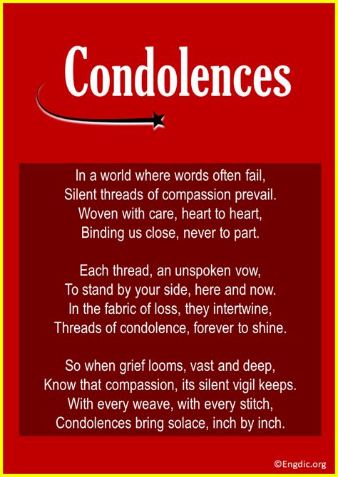 spell condolences
